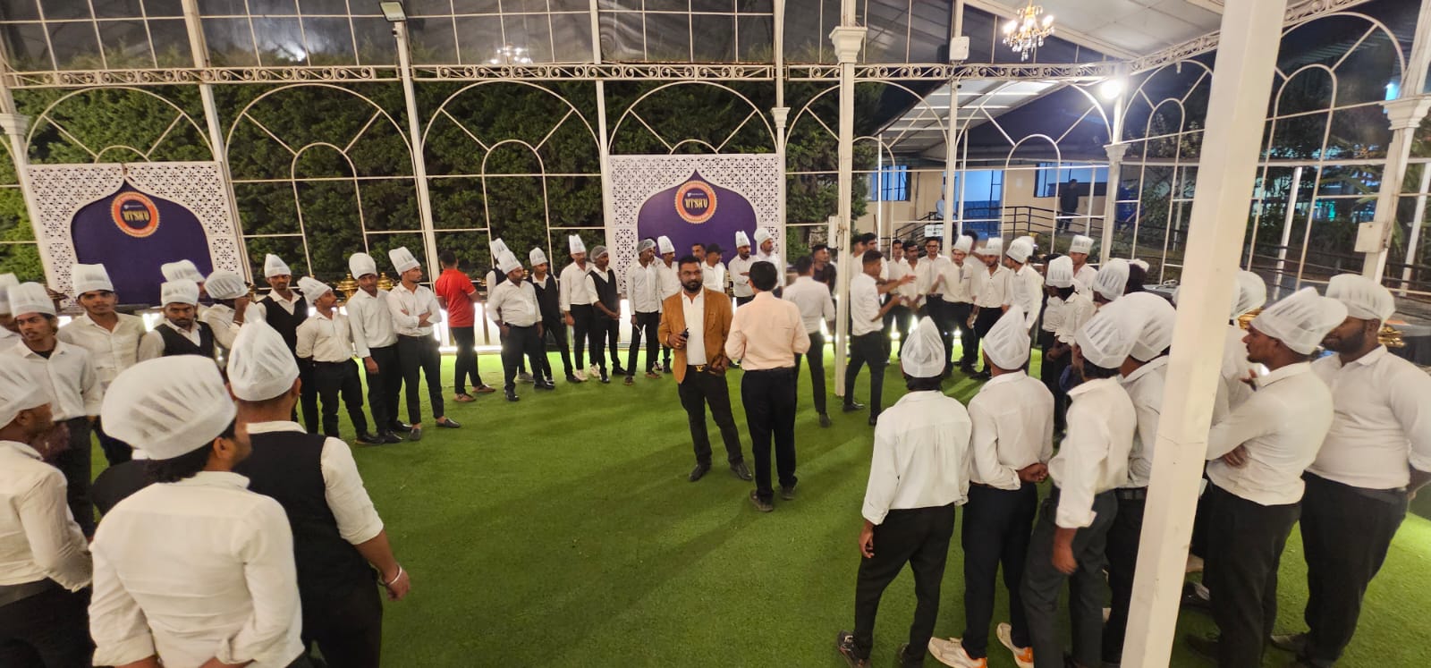 Catering team briefing